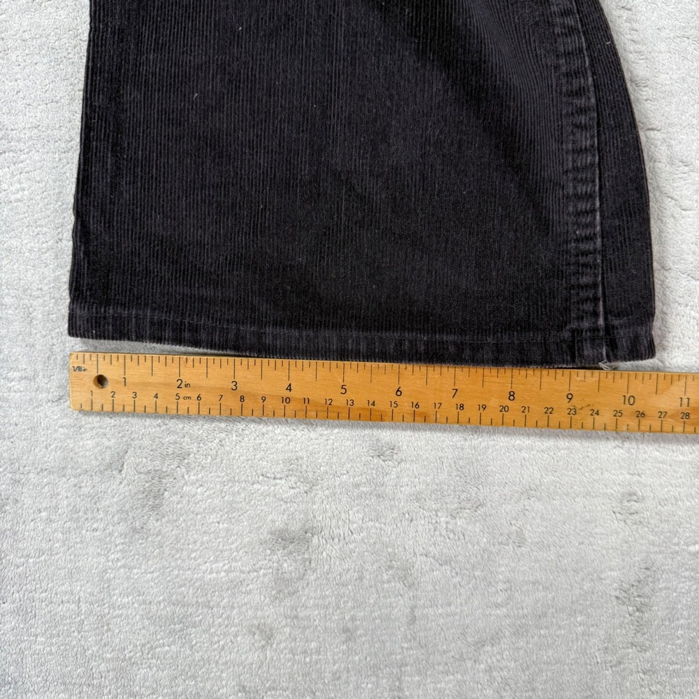 Levis Pants Women 28x34 Black 517 Corduroy Flare Bootcut Vintage 70s Western - Picture 11 of 13